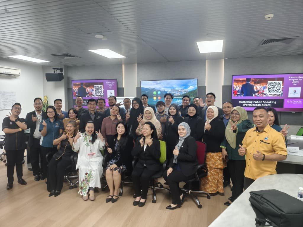 A programme cohort following practical group training in Sabah